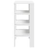 vidaXL Shoe Rack White Engineered Wood Compact Shoe Rack Rectangular