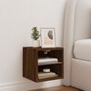 vidaXL TV Wall Cabinet Brown Oak Engineered wood Compact TV Wall Cabinet