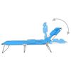 vidaXL Sun Lounger Turquoise Blue