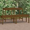 vidaXL Garden Bench Honey brown Solid pine Standard Garden Bench