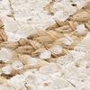 vidaXL Area Rug Natural with white print 100% Jute 28 in diameter