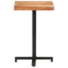 vidaXL Bistro Table Natural wood, Black Solid Acacia wood, Iron Compact
