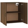 vidaXL Floating Cabinet Brown Oak Engineered Wood 23.6x12.2x23.6 in