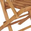 vidaXL Patio Chair Set of 8 Green, Brown Solid Teak Wood, 100% Polyester