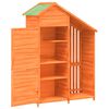 vidaXL Garden Tool Shed Brown Solid pine wood, Plywood Medium