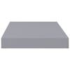vidaXL Floating Wall Shelves 2 pcs Gray 15.7"x9.1"x1.5" MDF