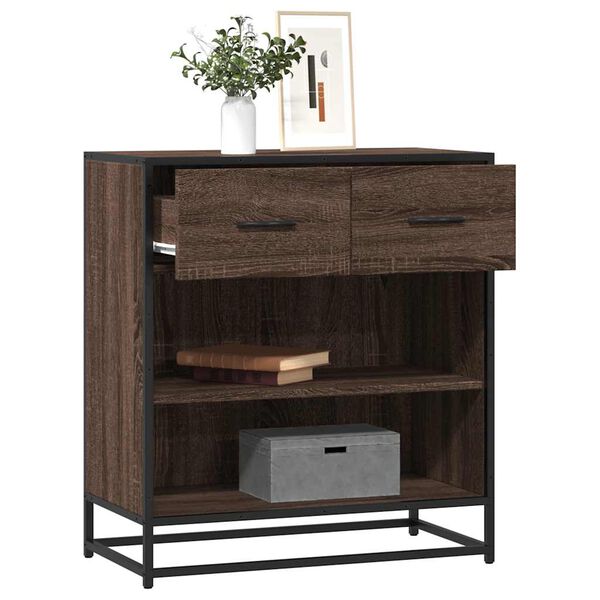 vidaXL Sideboard Brown Oak Engineered wood Medium Sideboard