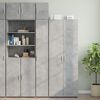 vidaXL Wall Cabinet Concrete gray Engineered wood