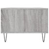 vidaXL Coffee Table Grey Sonoma Engineered wood, Metal