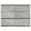 vidaXL Sideboard Concrete grey Engineered wood 39.4 in x 13.8 in x 29.9 in