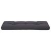 vidaXL Pallet Cushion Anthracite 100% Polyester 47.2 x 15.7 x 4.7 in