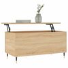 vidaXL Coffee Table Sonoma oak Engineered wood Medium Height-Adjustable
