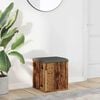 vidaXL Storage Bench Old wood, Dark gray