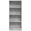 vidaXL Bookcase Concrete Grey Engineered Wood Tall Bookcase