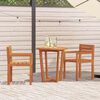 vidaXL Patio Chairs 2 pcs 19.7x20.9x31.5" Solid Wood Acacia