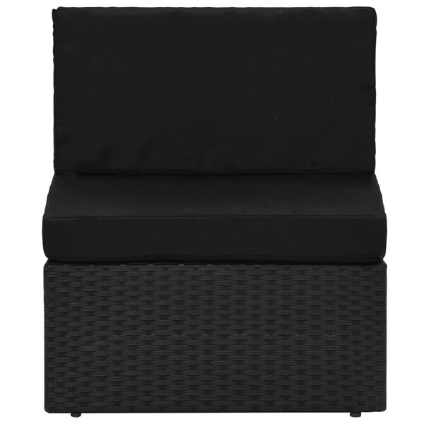 vidaXL Garden Lounge Set Black