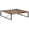 vidaXL Coffee Table Multicolour Solid reclaimed wood, Powder-coated steel