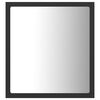 vidaXL Mirror Grey Acrylic, Engineered wood Medium Bathroom Mirror