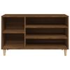 vidaXL Shoe Cabinet Brown Oak Engineered wood, solid eucalyptus wood