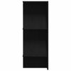vidaXL Hallway Cabinet with Shelf Black Oak 38.39 x 14.57 x 38.98 in