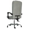 vidaXL Massage Office Chair Light gray Velvet, metal, plywood Medium