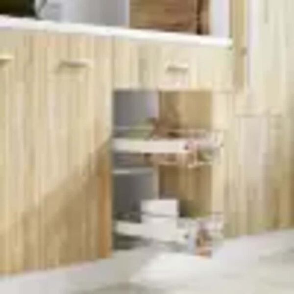 vidaXL Pull-Out Wire Baskets 2 pcs Silver 15.7"