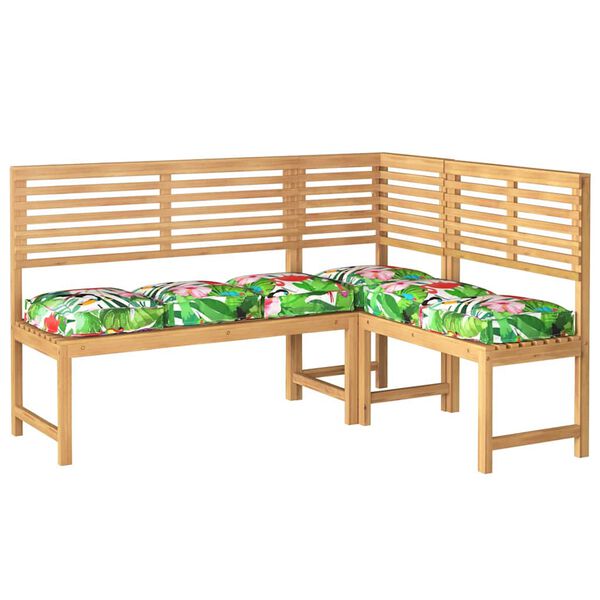 vidaXL Pallet Cushion for suitable for Seat Floral 6 pcs Multicolour