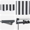 vidaXL Retractable Awning Anthracite and White