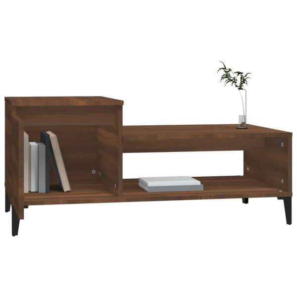 vidaXL Coffee Table Brown Oak Engineered Wood