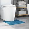 vidaXL Anti-slip Bath Mat with Toilet Cut Blue 19.7" x 19.7" PP