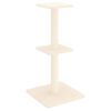 vidaXL Cat Tree Cream Engineered wood, plush, sisal 28.7 in tall