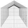 vidaXL Rabbit Cage Silver 400 x 78 x 78 cm Galvanised Steel