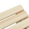 vidaXL Garden Footstool Natural Wood Solid Fir Wood 15.7x14.4x15.2 in