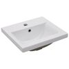 vidaXL Bathroom Furniture Set Grey, White Engineered wood, Ceramic Small