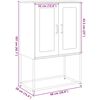 vidaXL Highboard Pink Cold-rolled steel Medium Highboard Rectangular