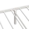 vidaXL Bed Frame White Steel 39.4 x 78.7 in Foldable Bed Frame