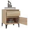 vidaXL Bedside Cabinet Set of 2 Sonoma Oak Engineered wood
