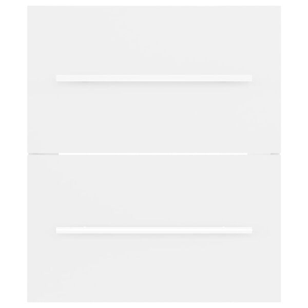 vidaXL Sink Cabinet White Engineered wood 16.1x15.2x18.9 in Sink Cabinet