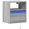vidaXL TV Wall Cabinet Grey Sonoma Engineered wood Compact