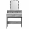 vidaXL Dressing Table Grey Sonoma Engineered wood Medium Dressing Table