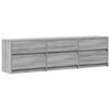 vidaXL TV Cabinet Grey Sonoma Engineered wood Large TV Cabinet