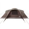 vidaXL Family Tent Dome 6-Person Brown Waterproof