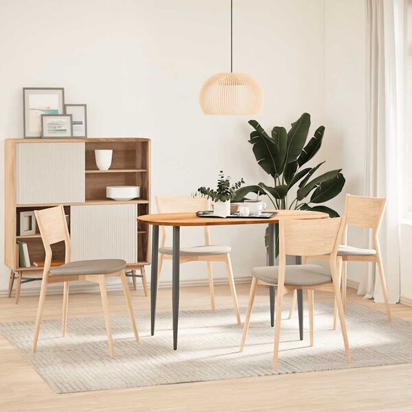 vidaXL Table Top Light brown Solid oak wood 47.2 x 23.6 x 0.8 in Durable