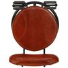 vidaXL Bar Stool Set of 2 Black and Brown Real Goat Leather, Iron