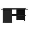 vidaXL Coffee Table Black Engineered wood 35.4 x 23.6 x 18.3 in