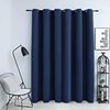 vidaXL Blackout Curtain with Metal Rings Blue 114.2x96.5"