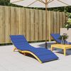 vidaXL Sun Lounger Cushion Royal Blue Oxford Fabric (100% Polyester)