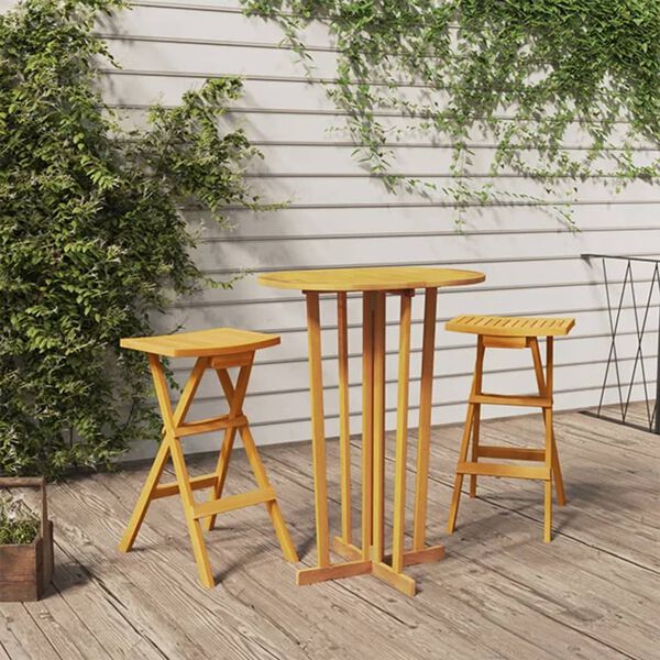 vidaXL Bar Set Warm Teak