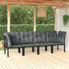 vidaXL Garden Lounge Set Black and Grey
