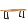vidaXL Coffee Table with Live Edges 45.3"x23.6"x15.7" Solid Acacia Wood